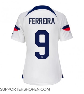 Förenta staterna Jesus Ferreira #9 Hemma Matchtröja Dam VM 2022 Kortärmad